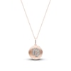 Thumbnail Image 1 of Diamond Virgo Zodiac Pendant Necklace 1/10 ct tw Round 14K Rose Gold