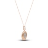 Thumbnail Image 2 of Diamond Virgo Zodiac Pendant Necklace 1/10 ct tw Round 14K Rose Gold