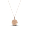 Thumbnail Image 3 of Diamond Virgo Zodiac Pendant Necklace 1/10 ct tw Round 14K Rose Gold