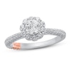 Thumbnail Image 0 of Pnina Tornai Romantic Rose Diamond Engagement Ring 1-1/4 ct tw Round 14K White Gold