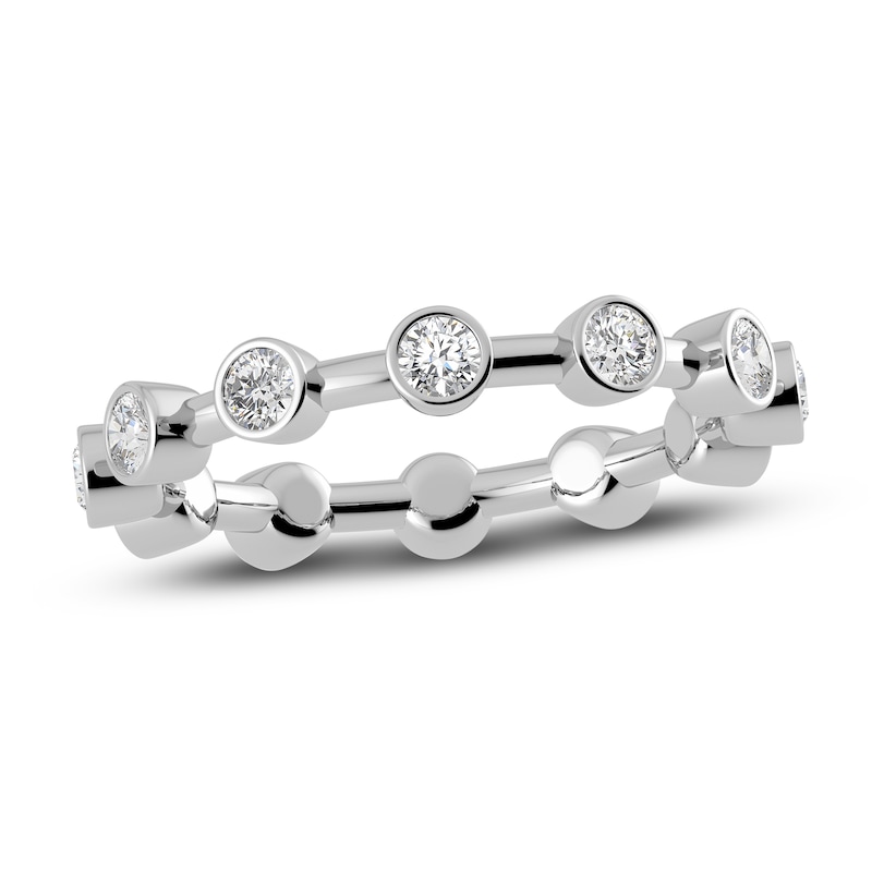 Main Image 1 of Juliette Maison Natural White Sapphire Ring 10K White Gold