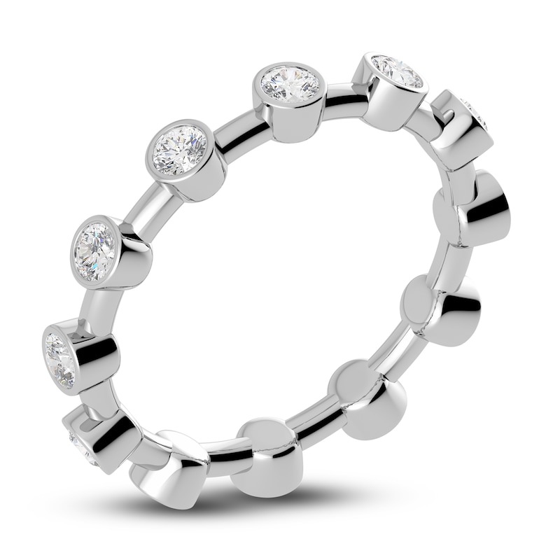 Main Image 2 of Juliette Maison Natural White Sapphire Ring 10K White Gold