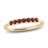 Thumbnail Image 1 of Juliette Maison Natural Garnet Half Eternity Ring 10K Yellow Gold