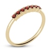 Thumbnail Image 2 of Juliette Maison Natural Garnet Half Eternity Ring 10K Yellow Gold