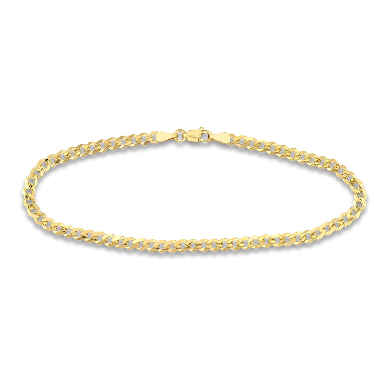 Main Image 2 of Solid Curb & Paperclip Chain Bracelet Set 14K Yellow Gold 8&quot;