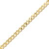 Thumbnail Image 3 of Solid Curb & Paperclip Chain Bracelet Set 14K Yellow Gold 8&quot;