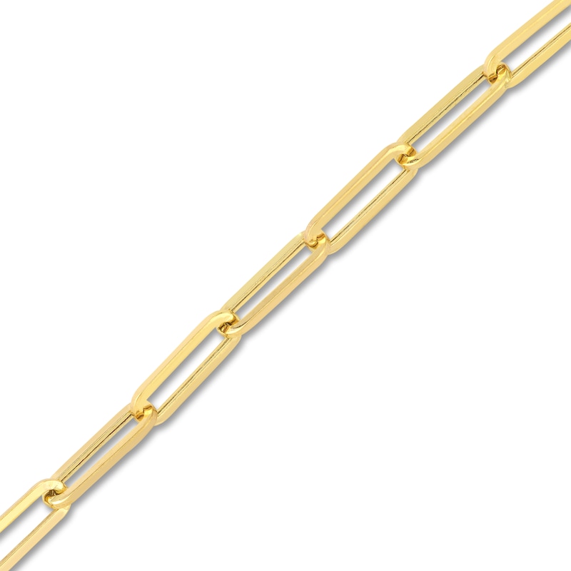 Main Image 6 of Solid Curb & Paperclip Chain Bracelet Set 14K Yellow Gold 8&quot;