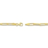 Thumbnail Image 7 of Solid Curb & Paperclip Chain Bracelet Set 14K Yellow Gold 8&quot;