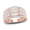 Thumbnail Image 1 of Diamond 4-Row Anniversary Band 1 ct tw Round 14K Rose Gold