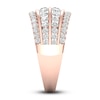 Thumbnail Image 3 of Diamond 4-Row Anniversary Band 1 ct tw Round 14K Rose Gold