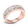 Thumbnail Image 2 of Diamond Anniversary Band 1 ct tw Pear/Round 14K Rose Gold