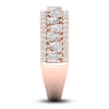 Thumbnail Image 3 of Diamond Anniversary Band 1 ct tw Pear/Round 14K Rose Gold