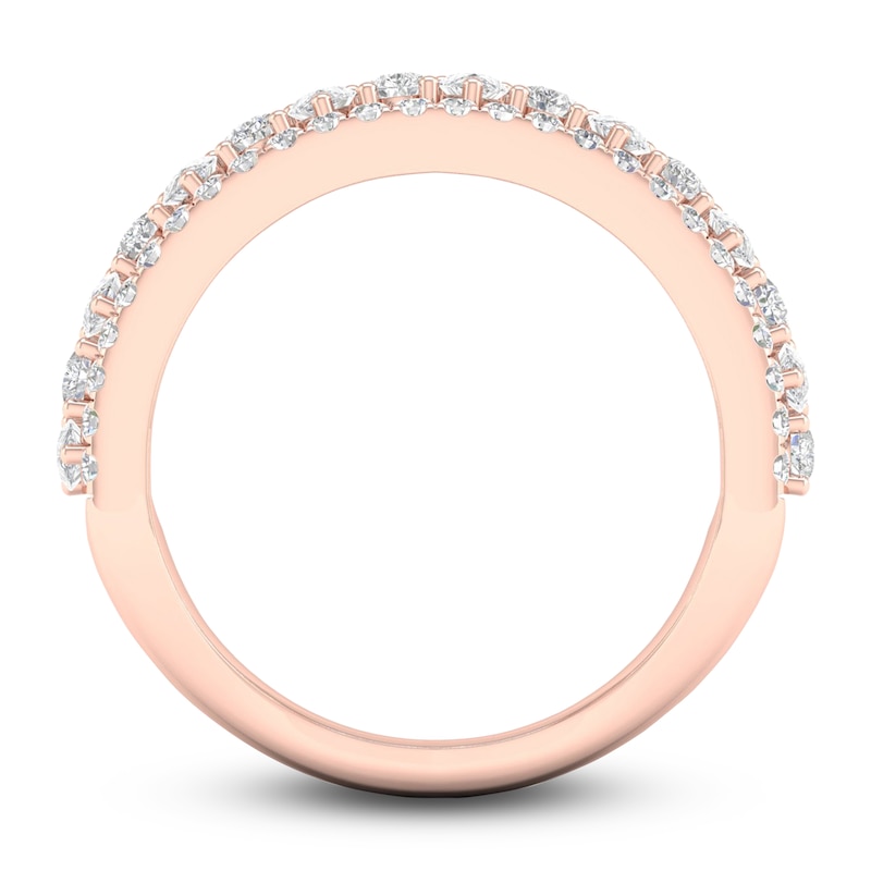 Main Image 4 of Diamond Anniversary Band 1 ct tw Pear/Round 14K Rose Gold