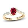 Thumbnail Image 1 of Natural Ruby Ring 1/10 ct tw Diamonds 14K Yellow Gold