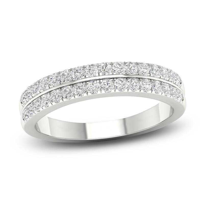 Diamond Wedding Band 1/2 ct tw Round 14K White Gold