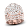 Thumbnail Image 1 of Diamond 3-Piece Bridal Set 5 ct tw Round 14K Rose Gold