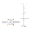 Thumbnail Image 3 of Y-Knot Diamond Solitaire Ring 1 ct tw Princess 14K White Gold (I/I1)