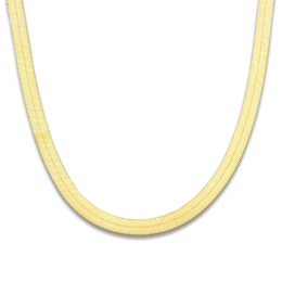 Flexible Herringbone Necklace 10K Yellow Gold 20&quot; 3.5mm