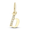 Thumbnail Image 1 of Initial B Necklace Charm Diamond Accents 10K Yellow Gold