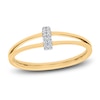 Thumbnail Image 1 of High-Polish Vertical Bar Ring Diamond Accents 14K Yellow Gold