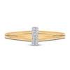 Thumbnail Image 2 of High-Polish Vertical Bar Ring Diamond Accents 14K Yellow Gold