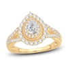 Thumbnail Image 1 of Diamond Engagement Ring 1 ct tw Pear/Round 14K Yellow Gold