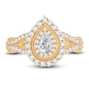 Thumbnail Image 3 of Diamond Engagement Ring 1 ct tw Pear/Round 14K Yellow Gold