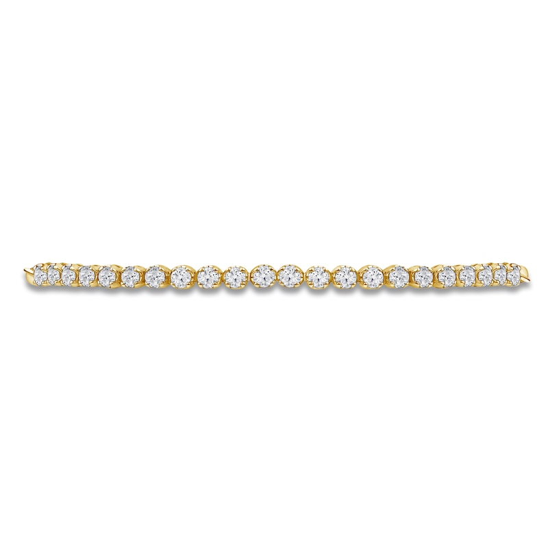 Lab-Created Diamond Line Bolo Bracelet 1 ct tw 14K Yellow Gold