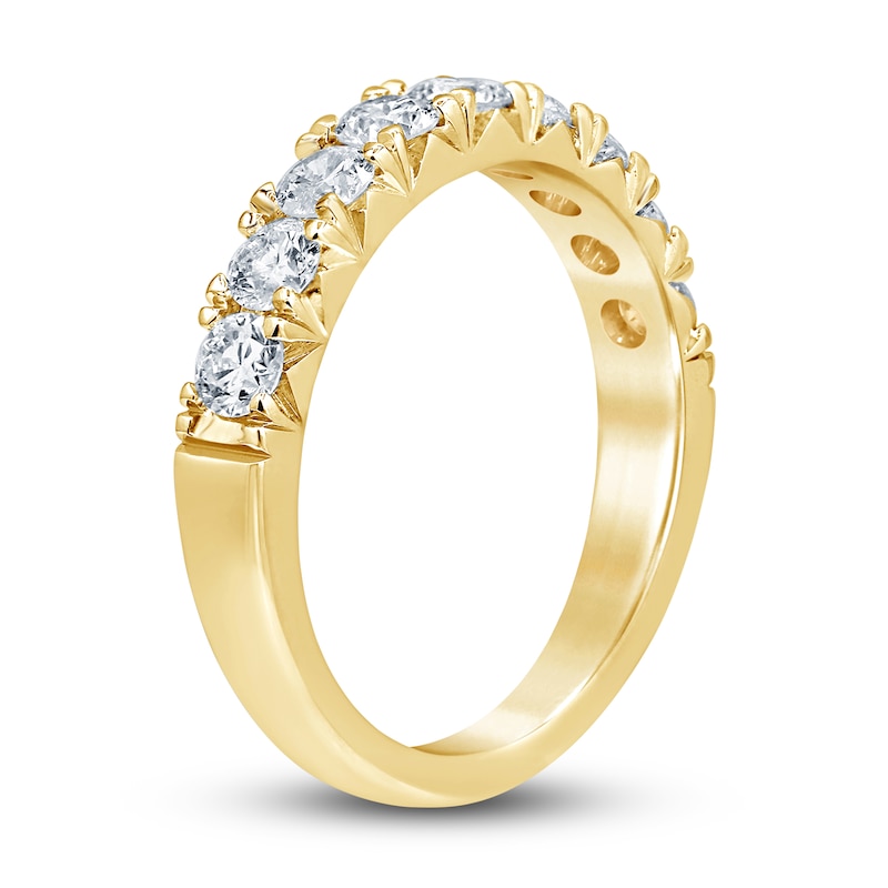 Diamond Anniversary Ring 1 ct tw Round 14K Yellow Gold