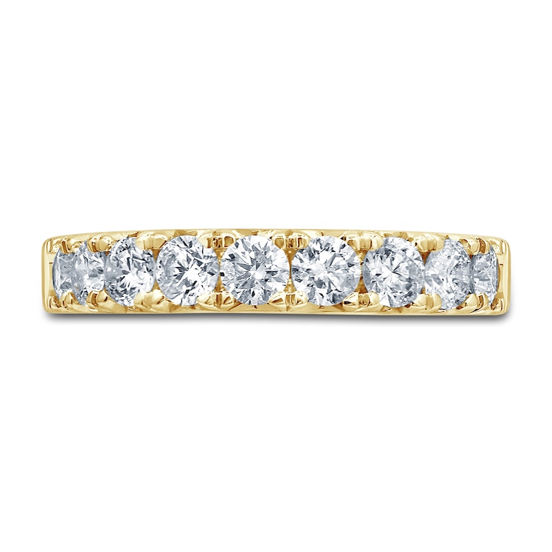 Diamond Anniversary Ring 1 ct tw Round 14K Yellow Gold