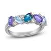 Thumbnail Image 0 of Le Vian Mare Azzurro Natural Multi-Gemstone Ring 1/8 ct tw 14K Vanilla Gold