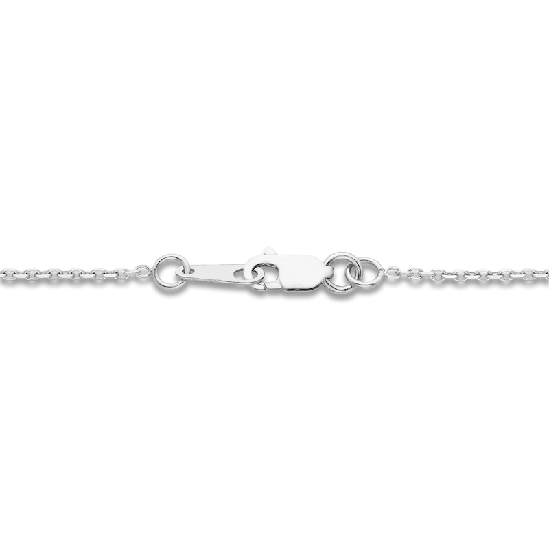 Main Image 3 of Diamond &quot;Mama&quot; Necklace 1/8 ct tw 10K White Gold 18&quot;