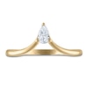 Thumbnail Image 2 of Pear-Shaped Diamond Contour Ring 1/5 ct tw 14K Yellow Gold