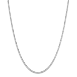 Solid Adjustable Wheat Chain Chain Necklace 1.6mm Sterling Silver 24&quot;