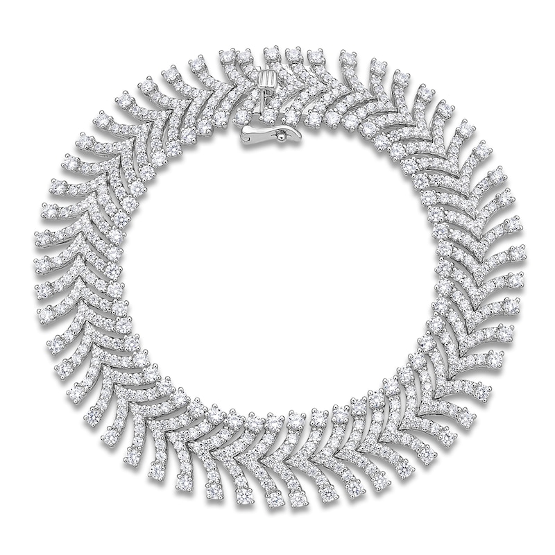 Main Image 1 of Brilliant Moments Reserve Diamond Chevron Link Bracelet 10 ct tw 14K White Gold