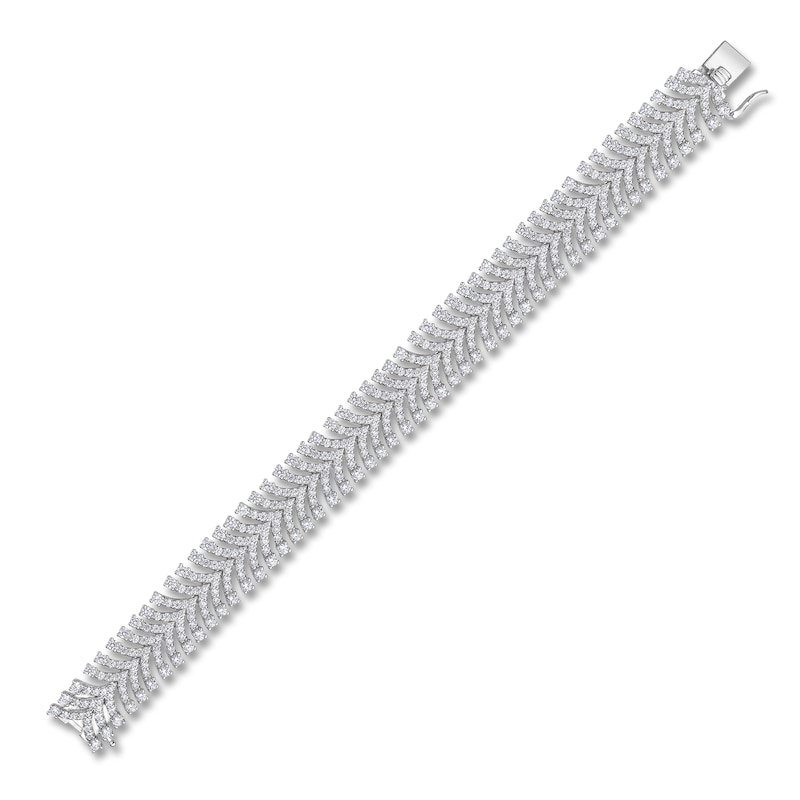 Main Image 2 of Brilliant Moments Reserve Diamond Chevron Link Bracelet 10 ct tw 14K White Gold