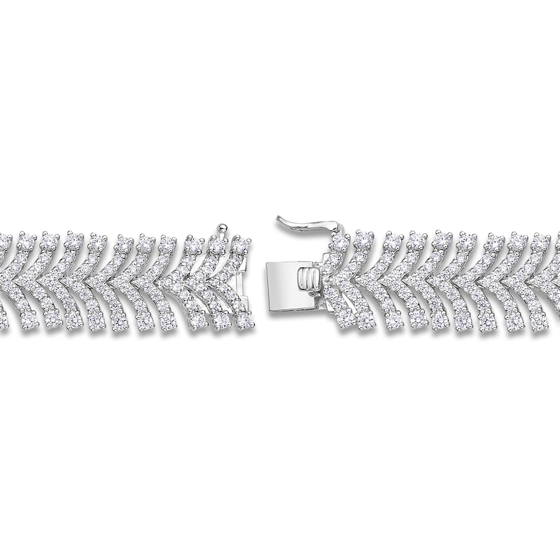 Main Image 3 of Brilliant Moments Reserve Diamond Chevron Link Bracelet 10 ct tw 14K White Gold