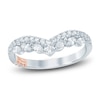 Thumbnail Image 1 of Pnina Tornai Marquise & Round-Cut Diamond Chevron Anniversary Ring 1/2 ct tw 14K White Gold