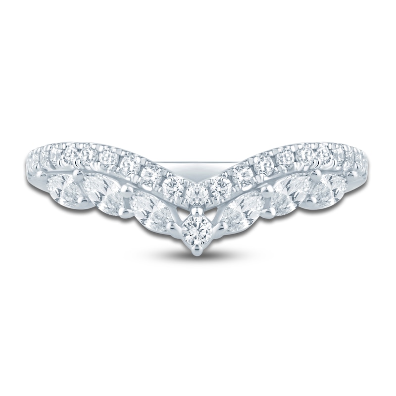 Main Image 3 of Pnina Tornai Marquise & Round-Cut Diamond Chevron Anniversary Ring 1/2 ct tw 14K White Gold