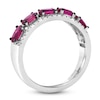 Thumbnail Image 2 of Le Vian Oval-Cut Natural Ruby Ring 1/5 ct tw Diamonds 14K Vanilla Gold