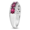 Thumbnail Image 3 of Le Vian Oval-Cut Natural Ruby Ring 1/5 ct tw Diamonds 14K Vanilla Gold