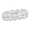 Thumbnail Image 1 of Certified Oval-Cut Diamond Eternity Band 6-3/4 - 8-1/6 ct tw Platinum