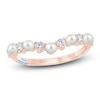 Thumbnail Image 1 of Pnina Tornai Cultured Pearl & Diamond Contour Anniversary Ring 1/3 ct tw 14K Rose Gold