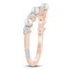 Thumbnail Image 2 of Pnina Tornai Cultured Pearl & Diamond Contour Anniversary Ring 1/3 ct tw 14K Rose Gold