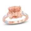 Thumbnail Image 1 of Pnina Tornai Cushion-Cut Morganite & Diamond Engagement Ring 1/2 ct tw 14K Rose Gold