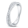 Thumbnail Image 2 of Kirk Kara Diamond Filigree Crossover Wedding Band 1/4 ct tw Platinum