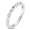 Thumbnail Image 2 of Kirk Kara Diamond Four-Stone Leaf Wedding Band 1/15 ct tw 18K White Gold