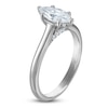 Thumbnail Image 2 of Marquise-Cut Lab-Created Diamond Solitaire Plus Engagement Ring 1 ct tw Platinum (VS2/F)