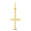 Thumbnail Image 1 of Charm'd by Lulu Frost Cross Charm 1/20 ct tw 10K Yellow Gold