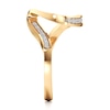 Thumbnail Image 3 of J'Lure Lab-Created Diamond Contour Wedding Band 1/6 ct tw 18K Yellow Gold